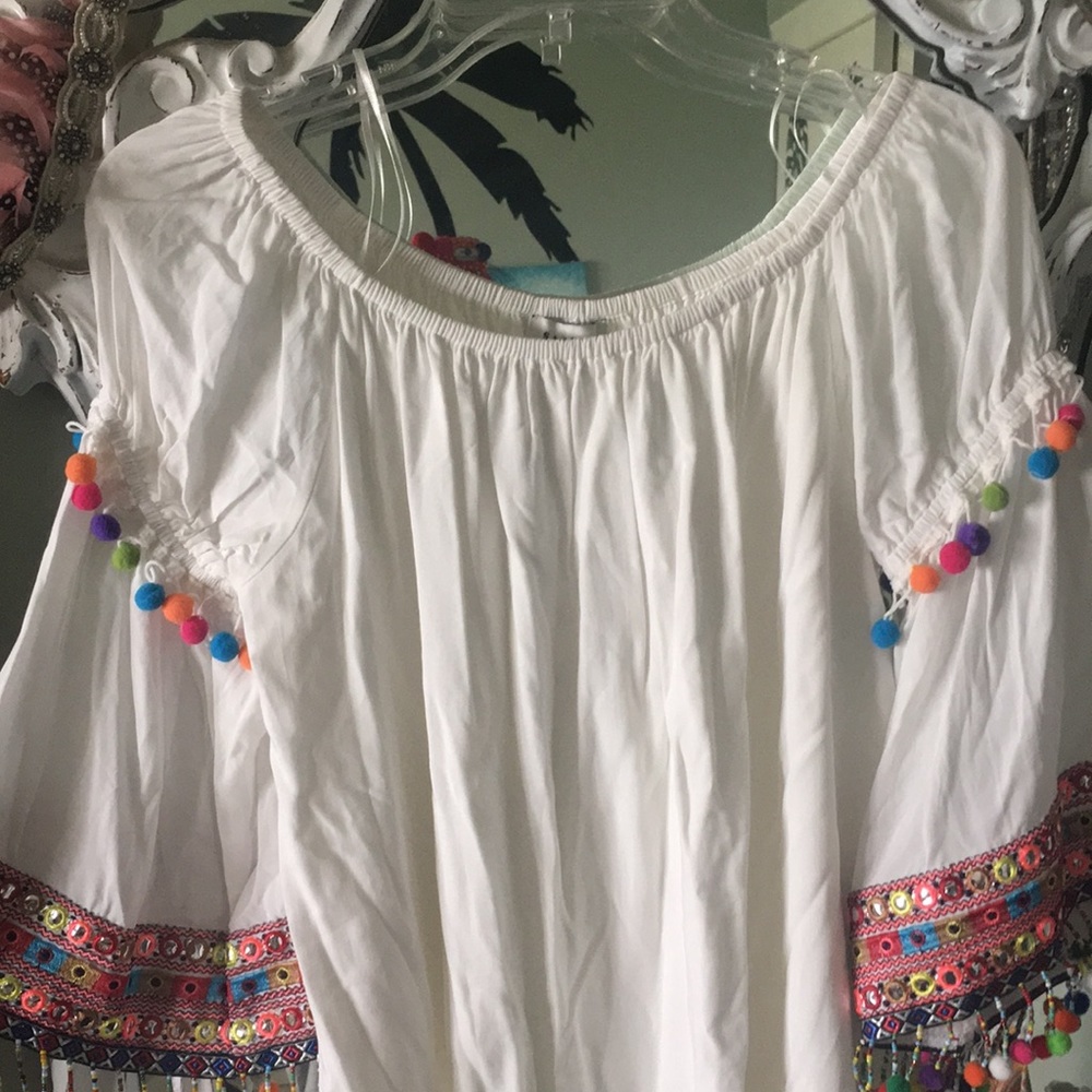 Beautiful Stella white Mini off shoulder Dress 🌙 - Picture 4 of 6